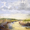 Sonja Brussen: Follow the dune path (2021) olieverf op doek, 40 x 50 cm. 940 euro
