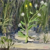 Sonja Brussen: After, olieverf op doek, 20 x 20 cm. 350 euro