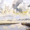 Sonja Brussen: Wadden love (2023) olieverf op doek, 100 x 140 cm. 3.600 euro