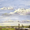 Sonja Brussen: Steiger van Sil, olieverf op doek, 30 x 40 cm. 795 euro