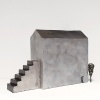 Sophia de Vries: Huis met trap, staal, 19 x 28 x 11 cm. 875 euro