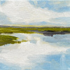 Stella Burggraaf: Spiegeling, olieverf op doek, 13 x 13 cm. 110 euro