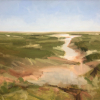 Stella Burggraaf: Bij de slufter, olieverf op doek, 53 x 63 cm. 850 euro