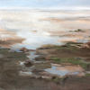 Stella Burggraaf: De slikken op het wad, olieverf op doek, 63 x 83 cm. 1.200 euro