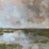 Stella Burggraaf: Hollands grijs, olieverf op doek, 33 x 23 cm. 290 euro
