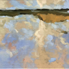Stella Burggraaf: Wolkenreflectie, olieverf op doek, 23 x 33 cm. 290 euro