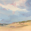 Stella Burggraaf: Bij Paal 17, olieverf op doek, 13 x 13 cm. 110 euro