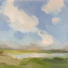 Stella Burggraaf: Zomerbriesje, olieverf op doek, 13 x 13 cm. 110 euro