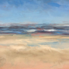 Stella Burggraaf: Zeezicht, olieverf op doek, 43 x 63 cm. 700 euro