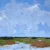 Stella Burggraaf: Zomer op Texel, olieverf op doek, 53 x 63 cm. 850 euro