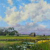 Tjeerd Landman: Waterweg, olieverf op doek, 53 x 43 cm. 1.070 euro