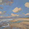 Gert-Jan Veenstra: Strand met duin Texel, acryl op doek, 76 x 106 cm. 3.200 euro