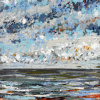 Maurice Christo van Meijel: Noordzee (20 VI 2026 D), pastel op papier, 20 x 20 cm. 150 euro