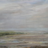 Myriam Weisz: De Slufter (2025) olieverf op doek, 30 x 80 cm.