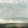 Marieke Peters: Memory of Texel (2026) glazuur en transfer op keramiek, 6 x 11 x 2 cm. 180 euro