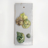 Wendy Limburg: In de zee (2025), aardewerk op hout, 30 x 13 cm. 65 euro