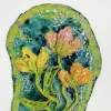 Wendy Limburg: Bloemen (2024) aardewerk, 34 x 23 cm. 65 euro