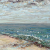 Maurice Christo van Meijel: Noordzee (26 VII 2025 A) pastel op papier, 87 x 67 cm. 1.100 euro