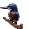 VERKOCHT Arno Goossens: IJsvogel op takje, brons 2/12, 18 x 13 x 11 cm.