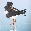 Yvette Schoenmakers: Poetsen (2023) linodruk  3/16 en 4/16, 31 x 25 cm. 145 euro oningelijst