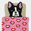 Yvonne Zomerdijk: Dromer (boston terrier) linoleumdruk 2/10, 25 x 20 cm. 75 euro