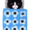 Yvonne Zomerdijk: Dromer (zwarte poes) linoleumdruk 4/12, 25 x 20 cm. 75 euro