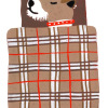 Yvonne Zomerdijk: Dromer (spoiled dog) linoleumdruk 7/17, 25 x 20 cm. 75 euro
