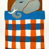 Yvonne Zomerdijk: Dromer (Olifant) linoleumdruk 1/18, 25 x 20 cm. 75 euro