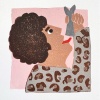 Yvonne Zomerdijk: Lady Pantera (2023) kartondruk 3/9, 21 x 21 cm. 75 euro