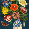 Yvonne Zomerdijk: Stilleven (2026), acryl op doek, 123 x 83 cm. 2.200 euro